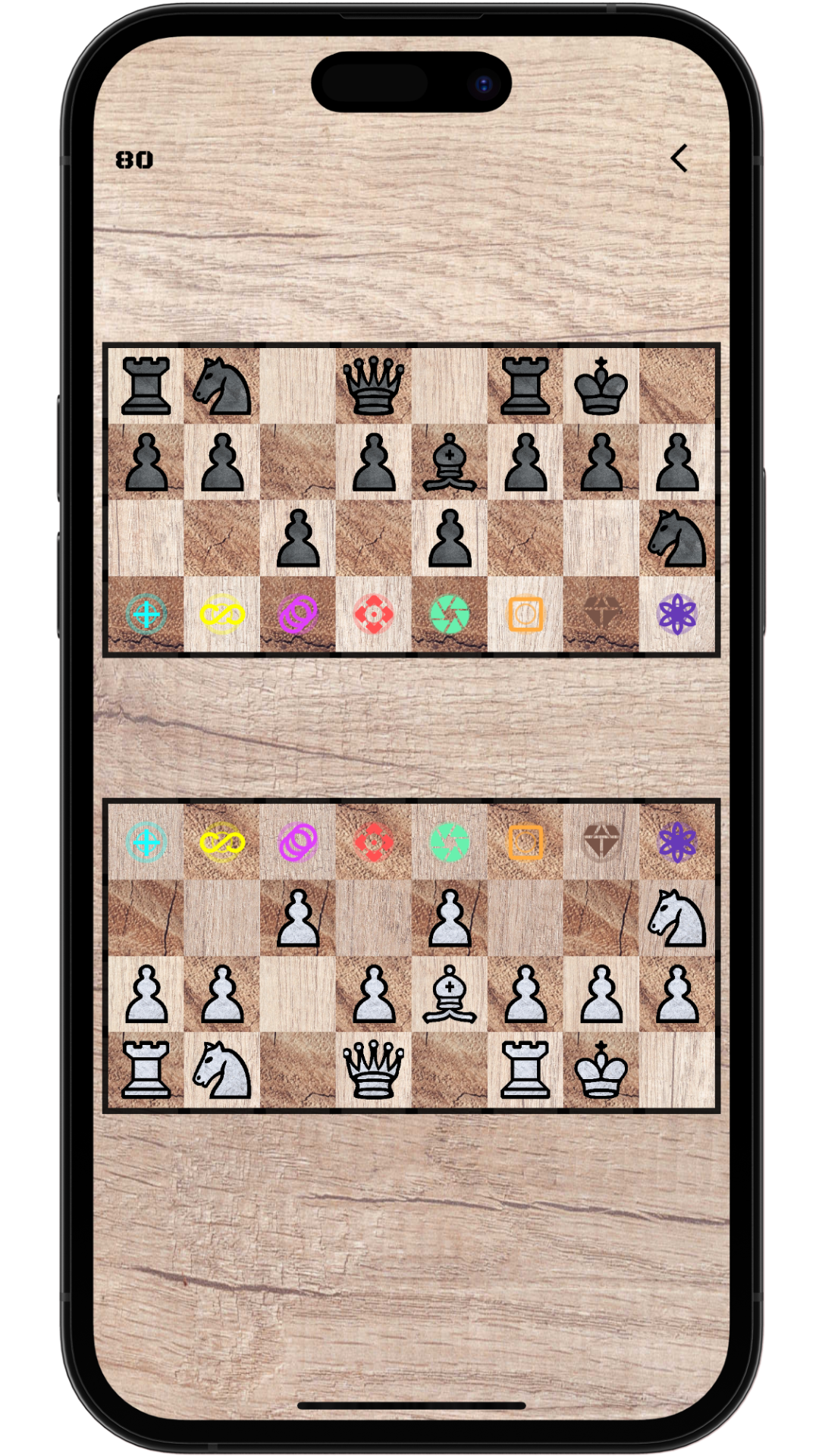 Surprise your opponent by teleporting your chess pieces to other board squares.